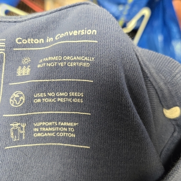 Patagonia blue striped cotton in conversion tee t shirt organic cotton - Picture 4 of 8